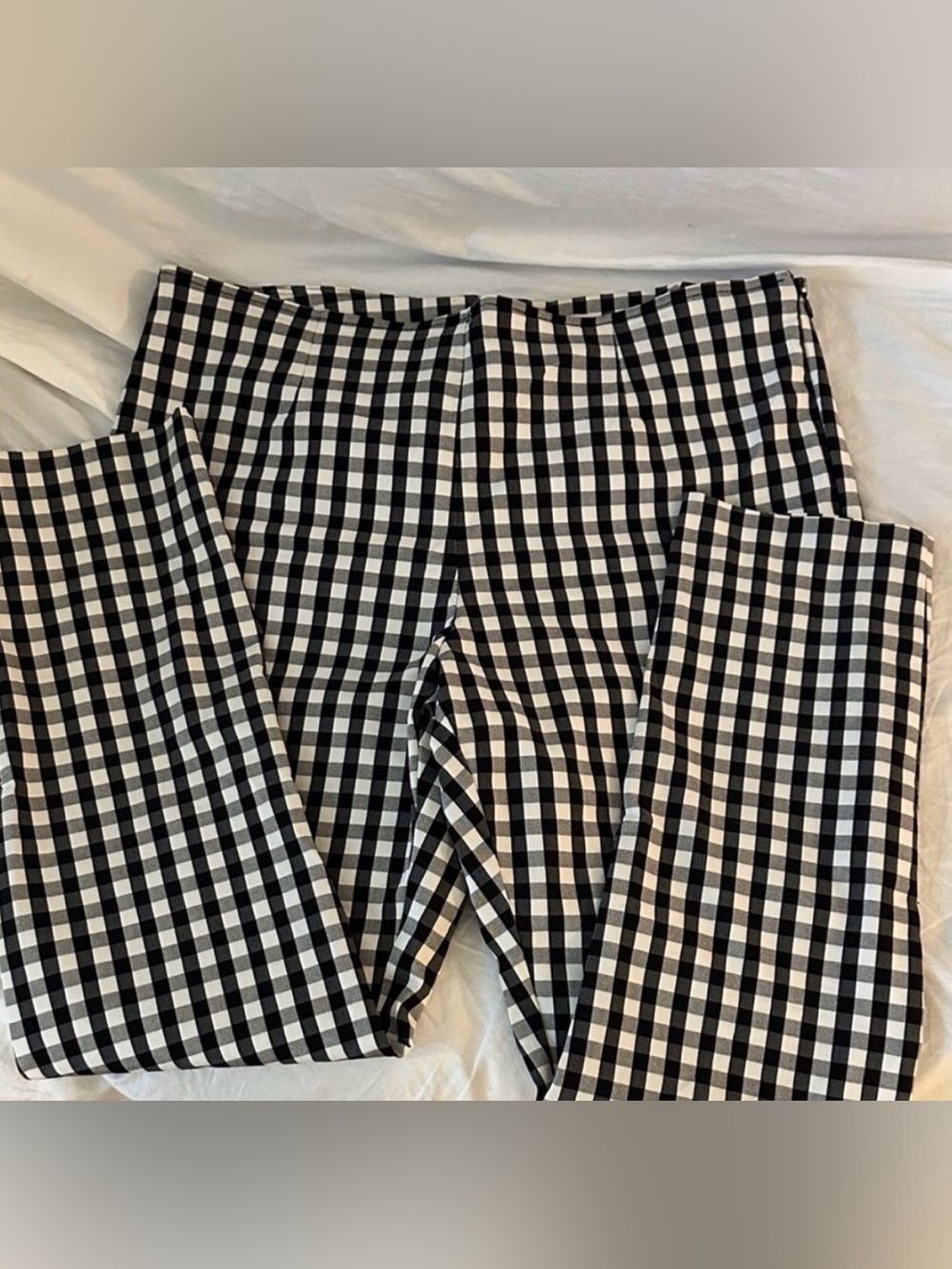 A New Day Black & White Gingham Slim Ankle Pants - Picture 2 of 2